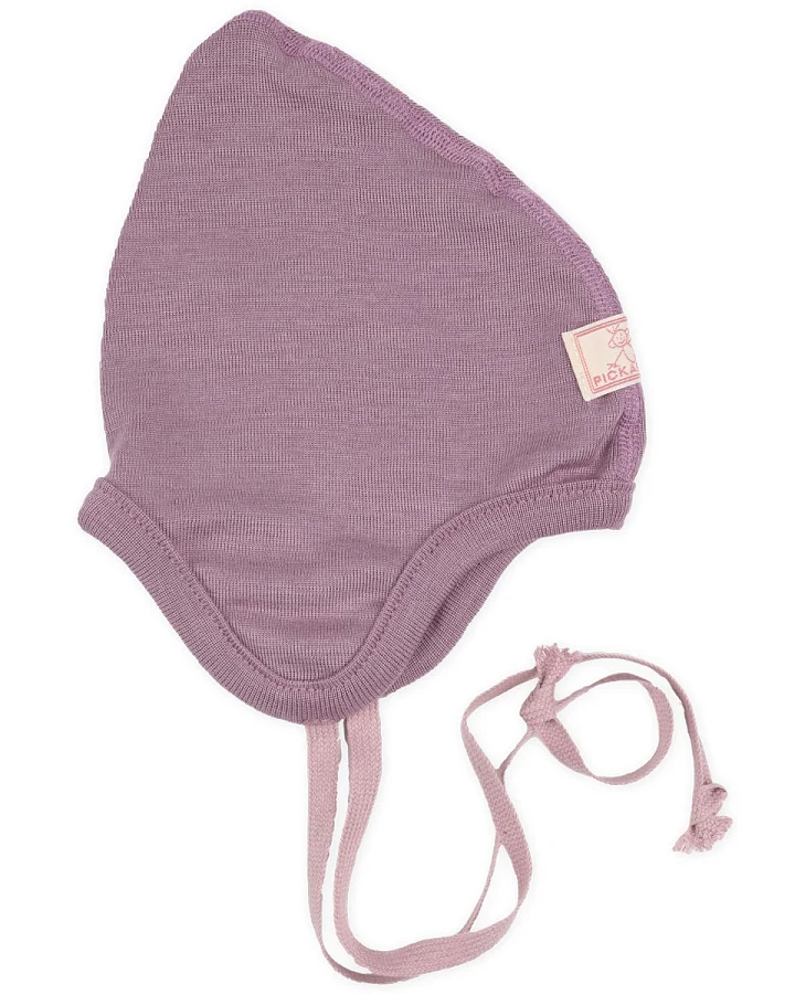 Pickapooh - Babymütze Wolle Seide "Zoe" alt-rosé