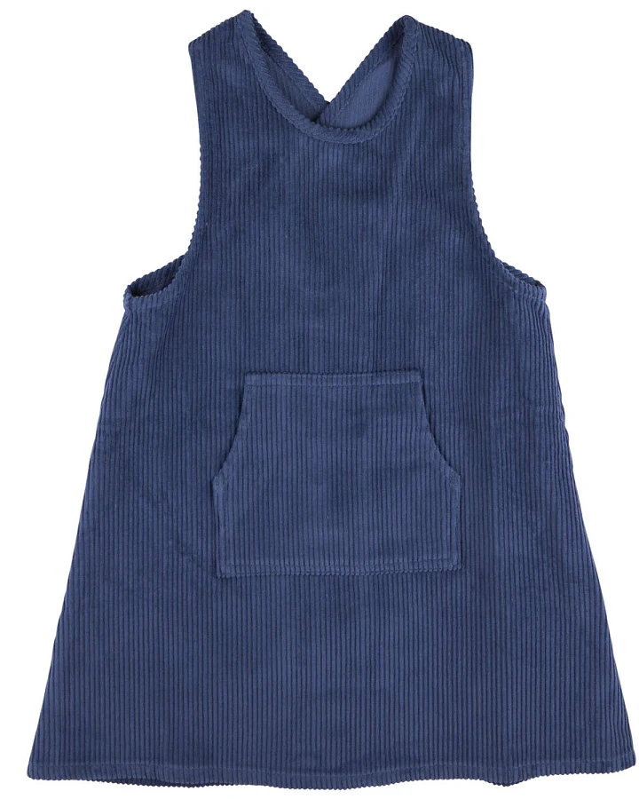 Pigeon Organics - Cord-Kleid dunkelblau