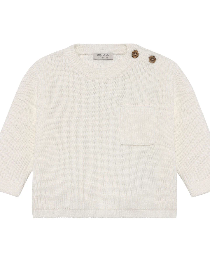 Noppies - Strick-Pullover warmweiß