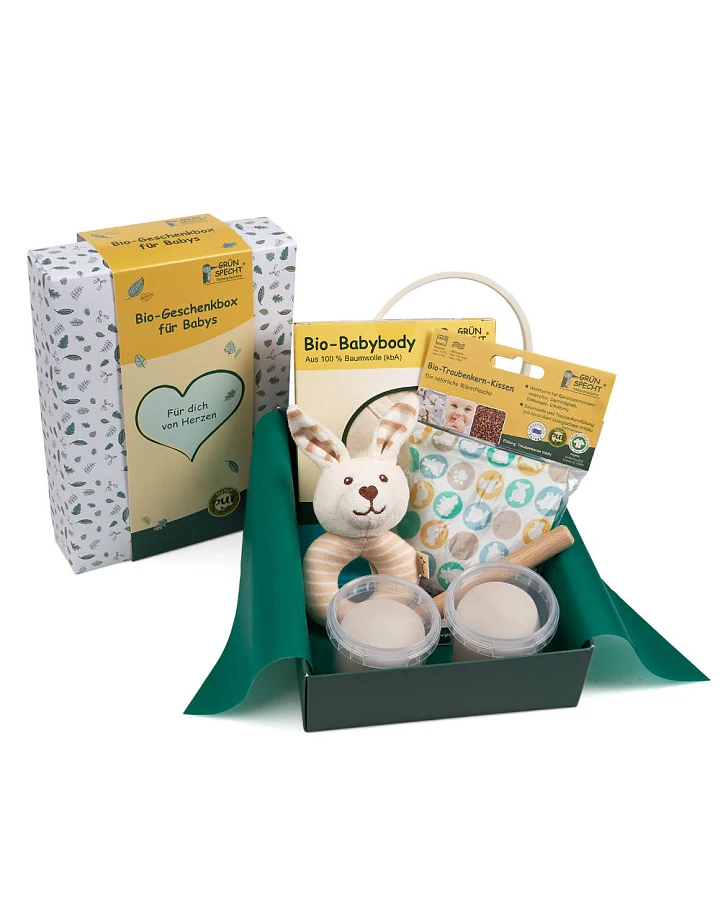 Grünspecht - Geschenkbox "Für dich von Herzen"