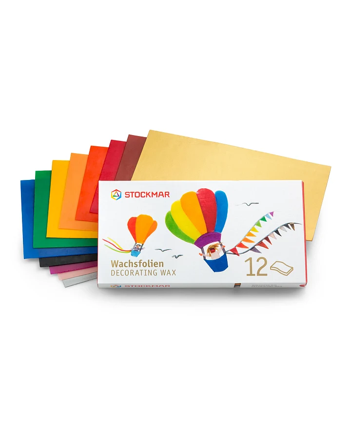 Stockmar - Wachsfolien 12 Farben - breit