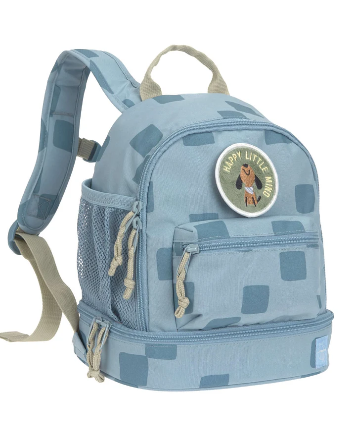 Lässig - Kindergartenrucksack Mini "Hund" blau