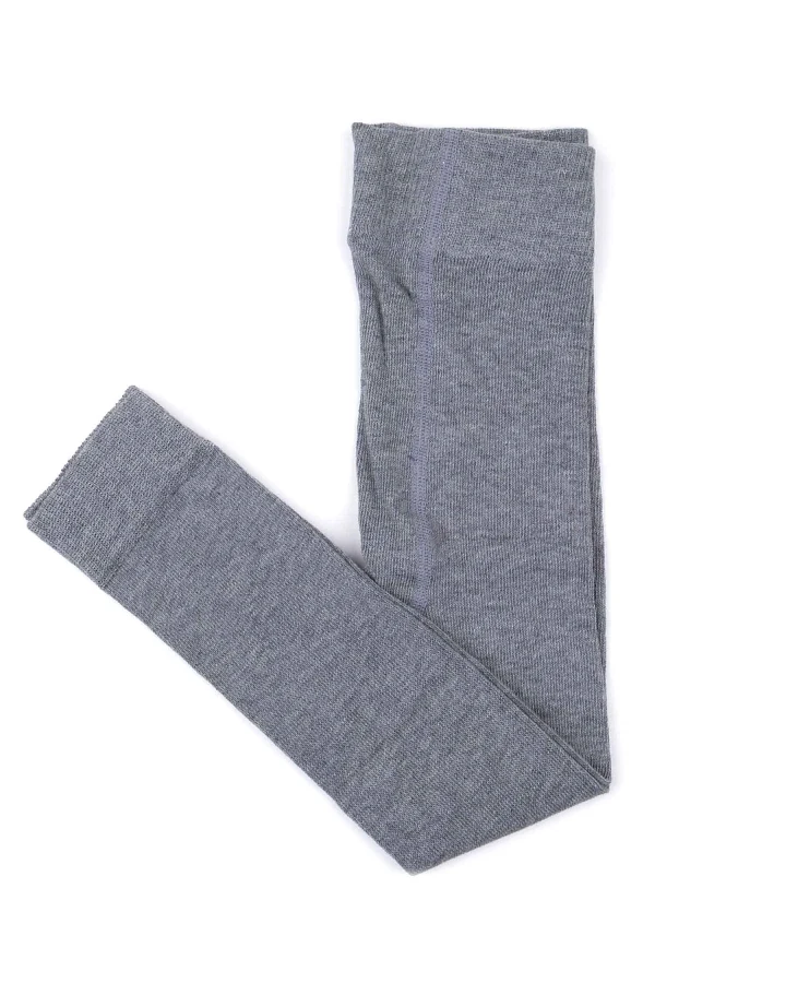 Grödo Strumpfwaren - Feine Strick Leggings grau 116-122