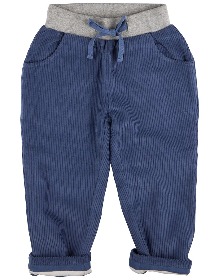 Pigeon Organics - Cord-Hose gefüttert dunkelblau