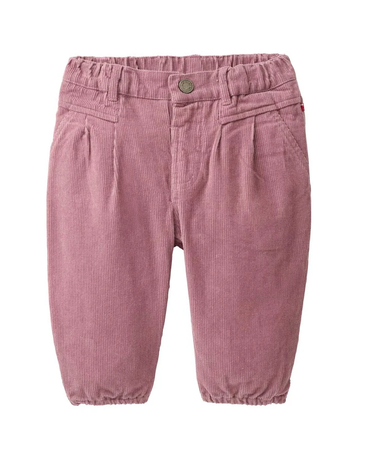 People Wear Organic - Cord-Hose dunkelmalve