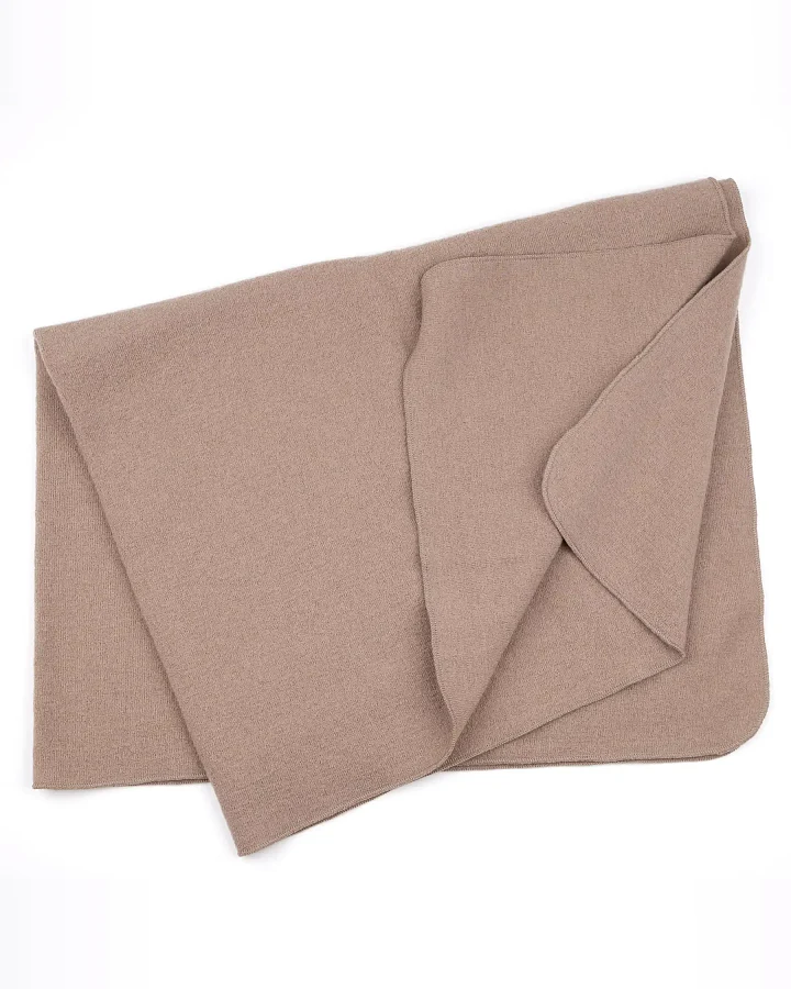 Halfen Strickerei - Walk-Babydecke 70x100 cm taupe