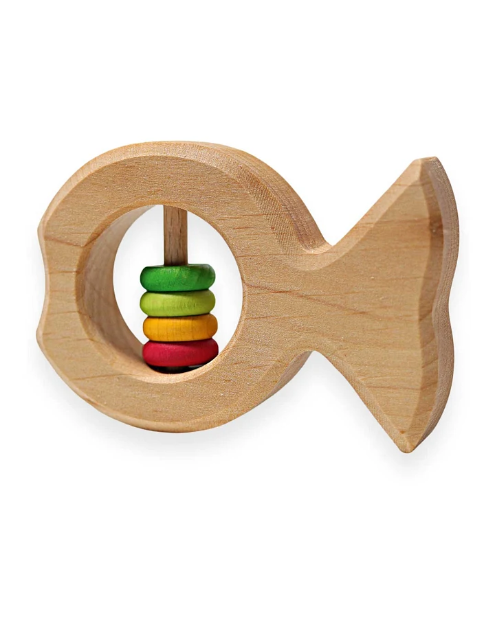Grimms - Holzgreifling Rasselfisch Joschi