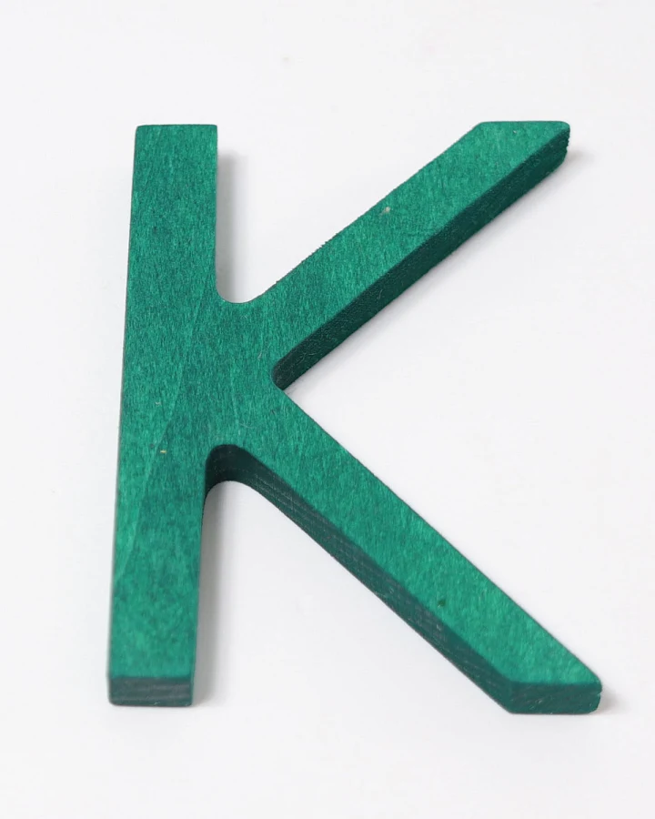 Grimms - Holzbuchstabe Schulschrift K