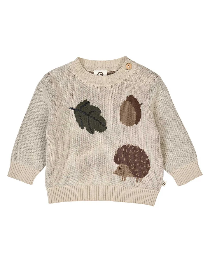 Müsli by green Cotton - Strickpullover "Herbst" oak