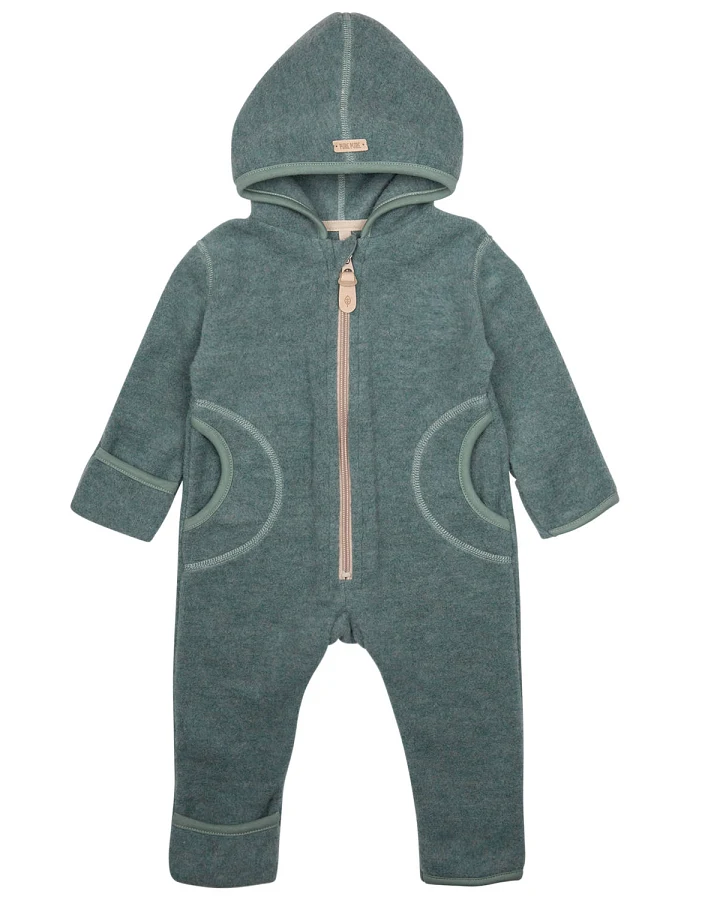 Pure Pure by Bauer - Fleece-Overall mit Merinowolle salbei