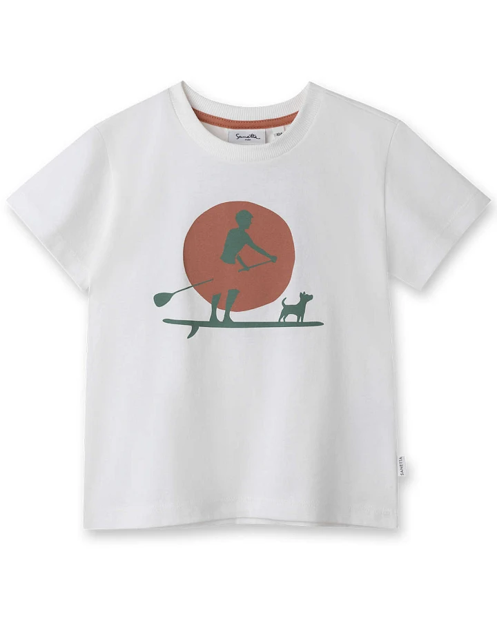 Sanetta Pure - T-Shirt "Surfer" creme