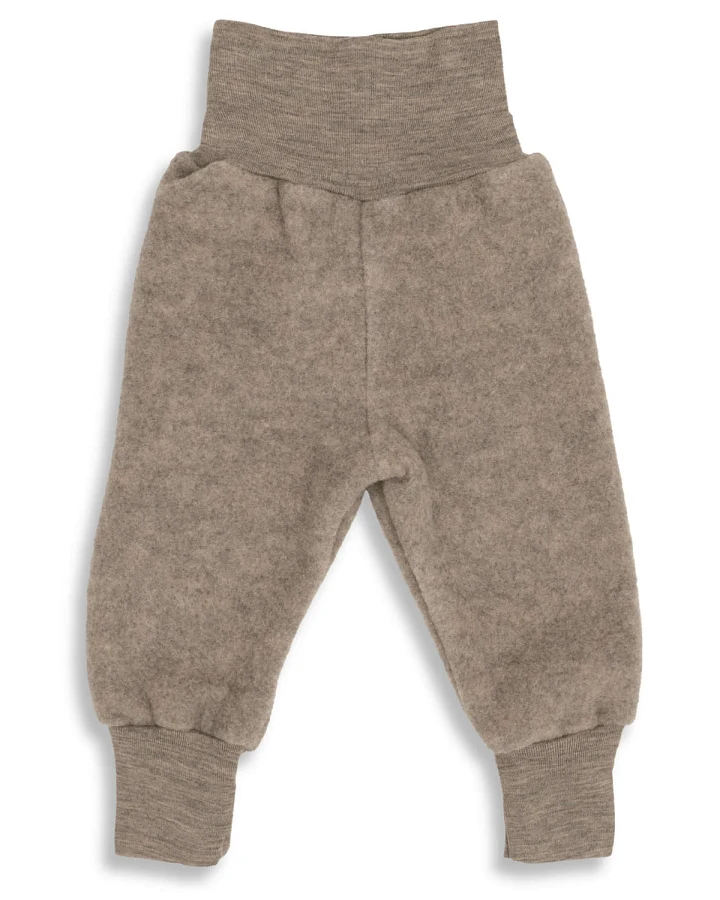 Engel - Wollfleece Hose walnuss
