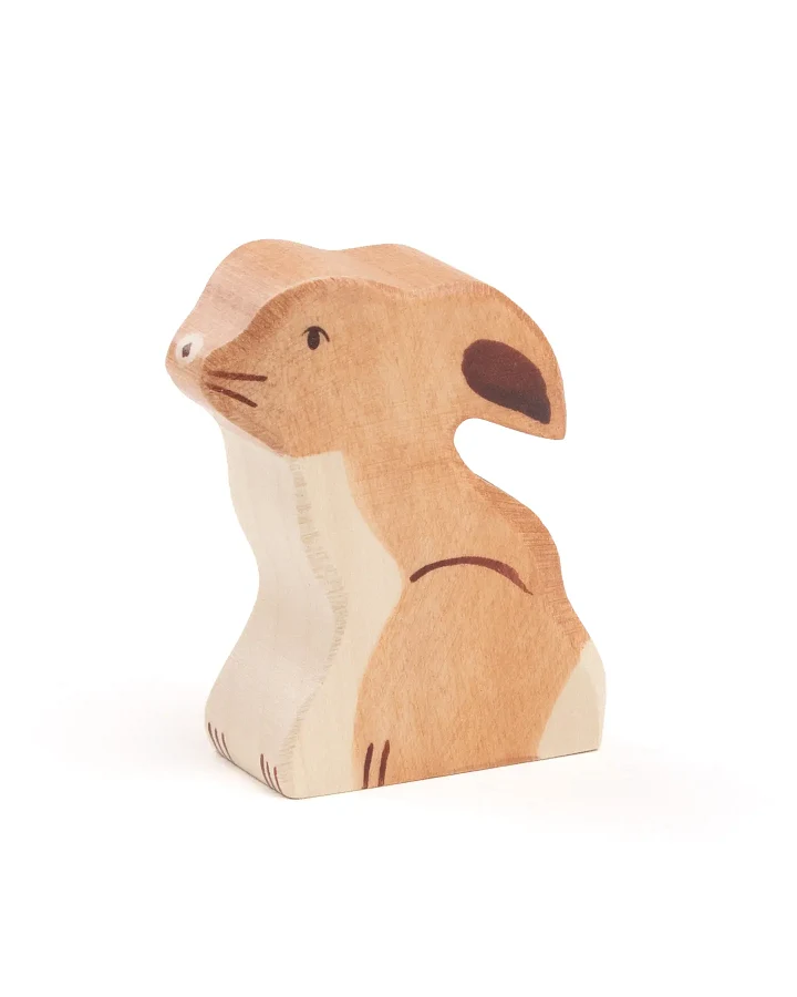Holztiger - Holztier Hase sitzend