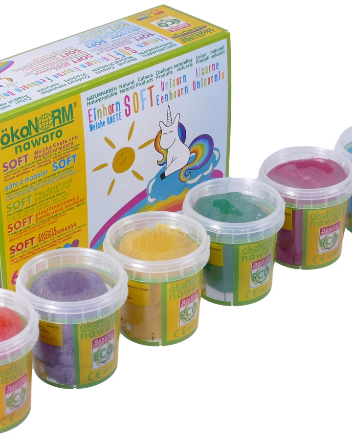 ökoNorm - Soft Knete 6er Set "Einhorn"