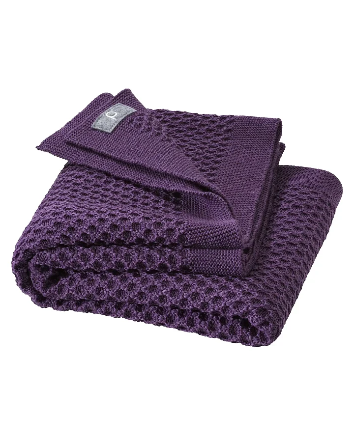 Disana - Strickdecke Merinowolle aubergine