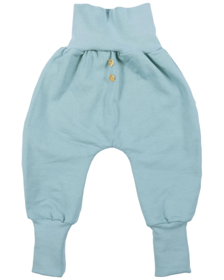 iobio - Krabbelhose Sweat pasteltürkis