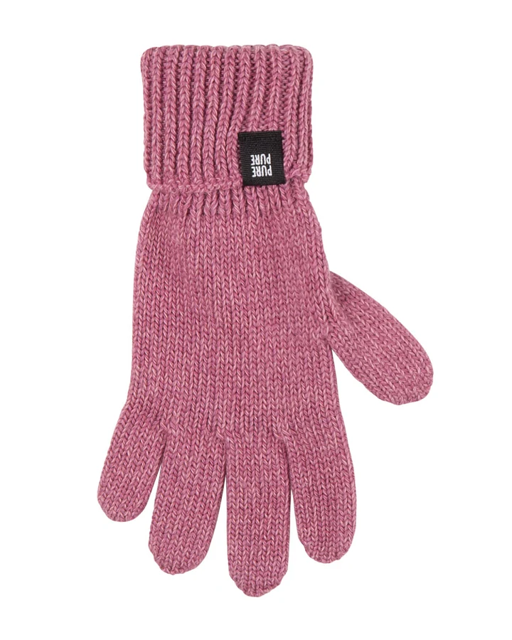 Pure Pure by Bauer - Kinderhandschuhe mit Wolle-Seide dusty-pink 4
