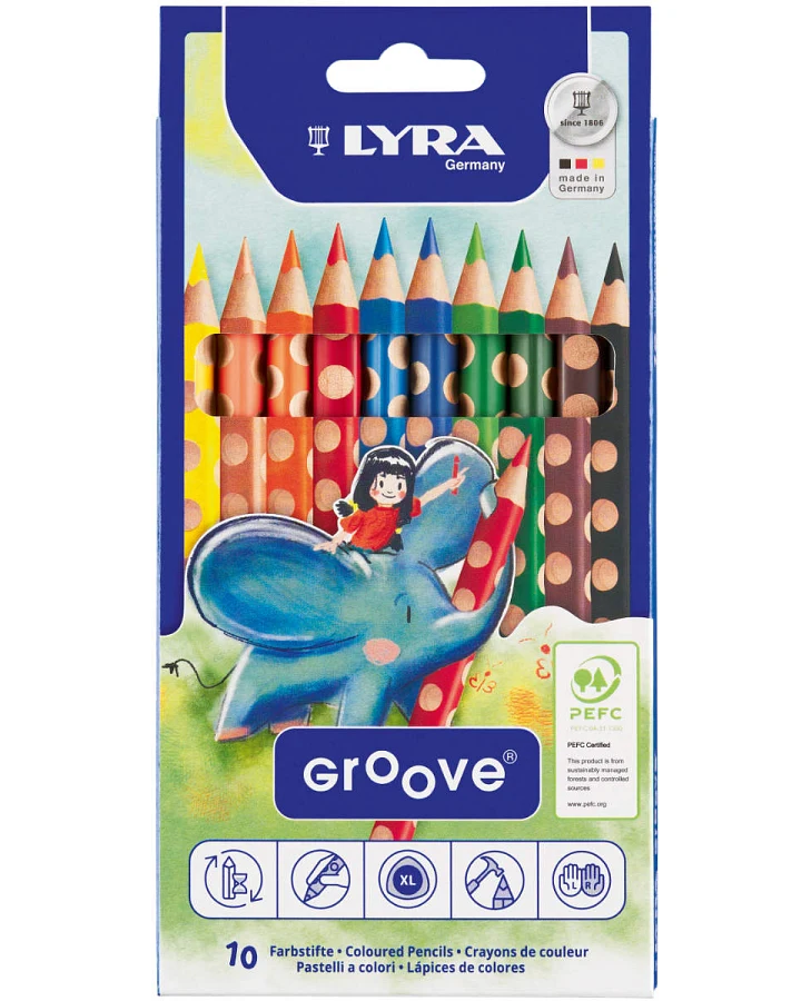 Lyra - 10 Buntstifte LYRA Groove