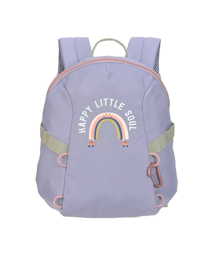 Lässig - Kindergartenrucksack Tiny "Regenbogen" lila