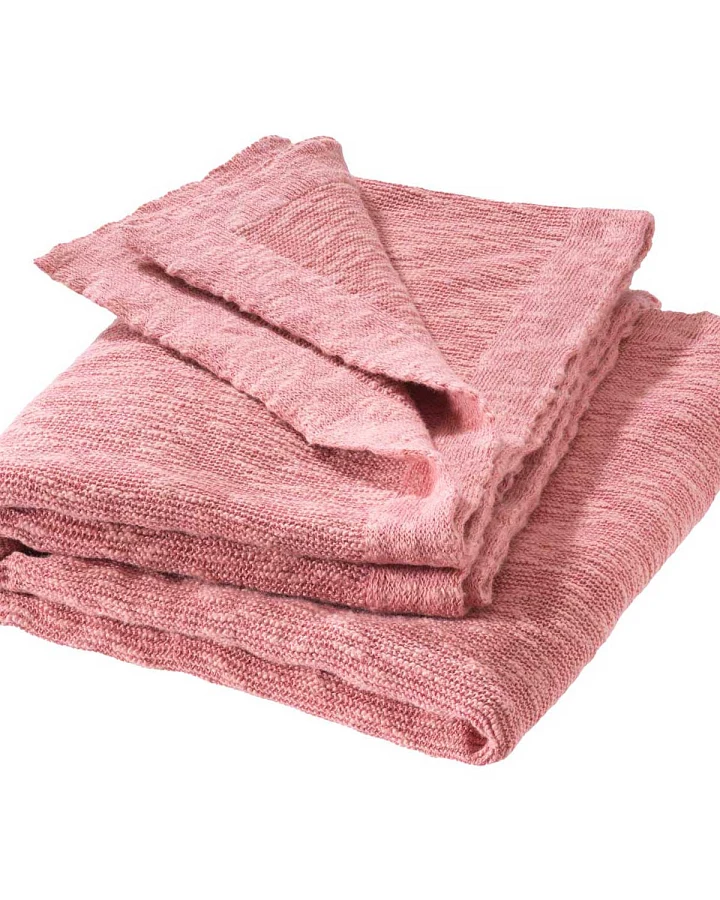 Disana - Leinen Decke 80x100 softpink