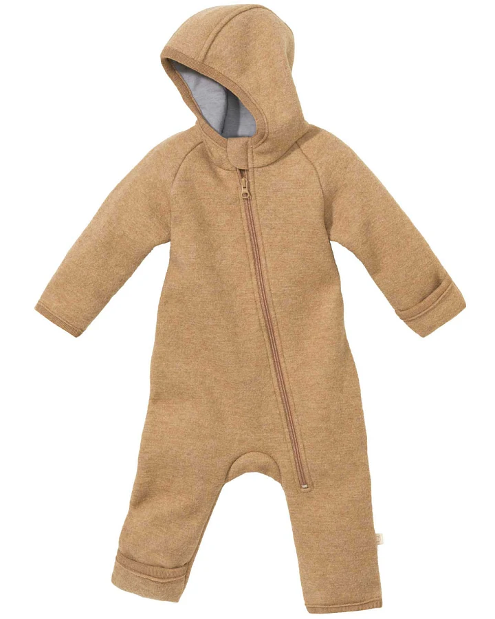 Disana - Wollwalk-Zippoverall karamell