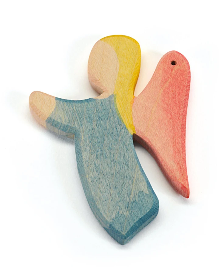 Ostheimer - Holzfigur Englein blau