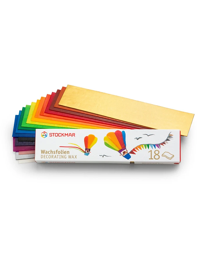 Stockmar - Wachsfolien 18 Farben - schmal