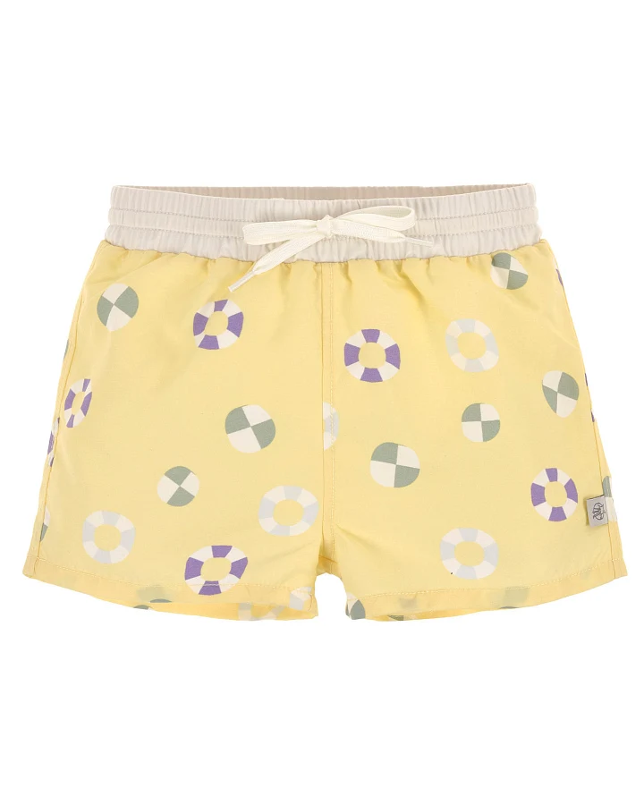 Lässig - Schwimm-Shorts "Rettungsring" hellgelb