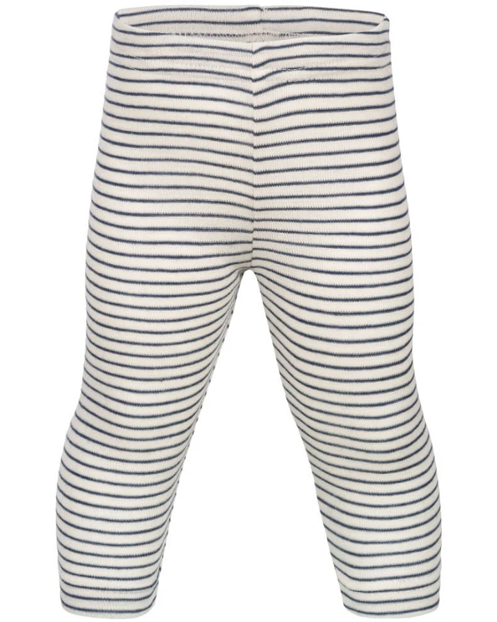 Engel - Leggings Wolle Seide marine-natur