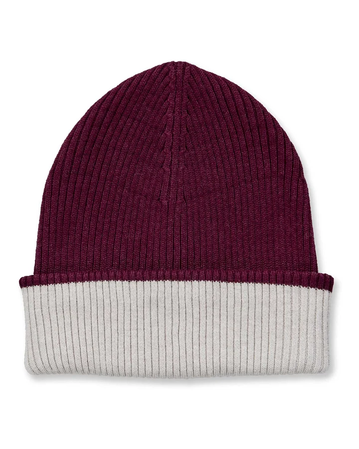 Sense Organics - Strickmütze bordeaux-creme