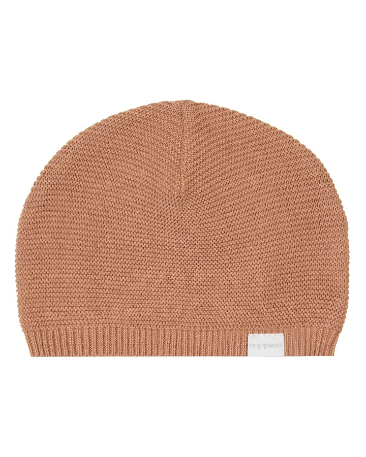 Noppies - Strick-Mütze orangebraun 0M-3M
