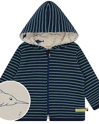 Produktseite: loud + proud - Wendejacke "Schwertfisch" ultramarin