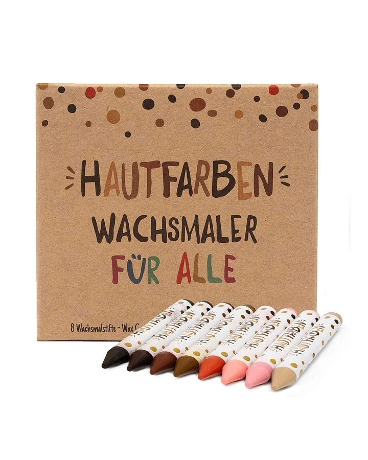 Hautfarben - Wachsmalstifte 8er Set