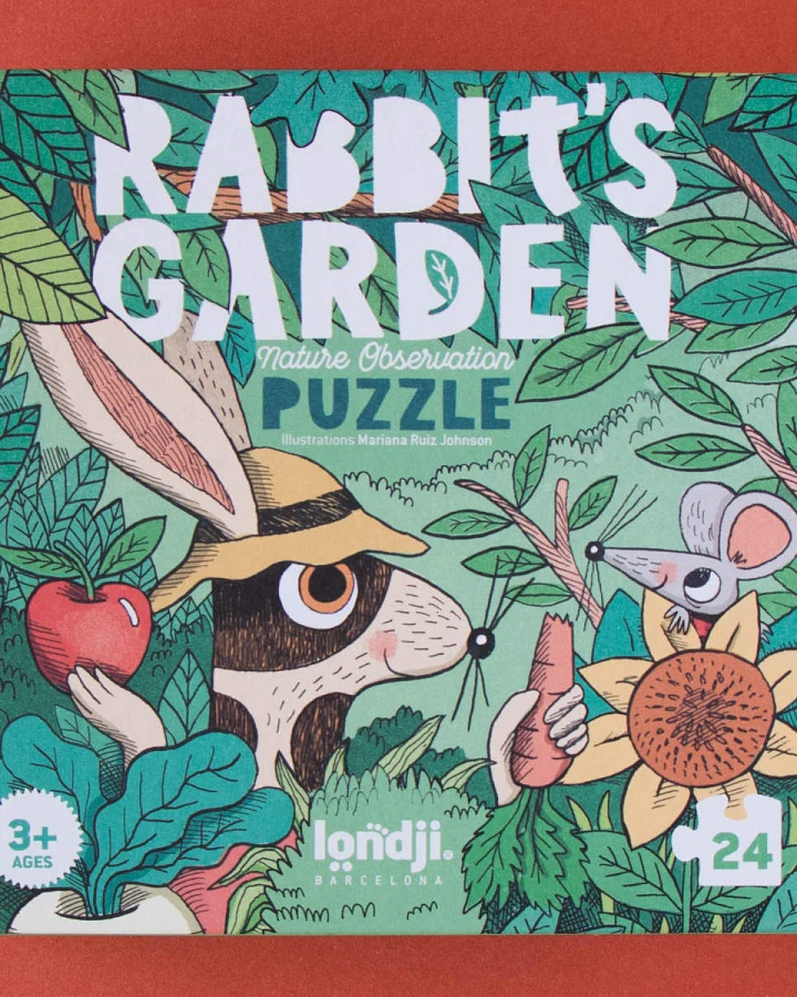 londji - Activity Puzzle "Rabbit´s Garden" 24 Teile
