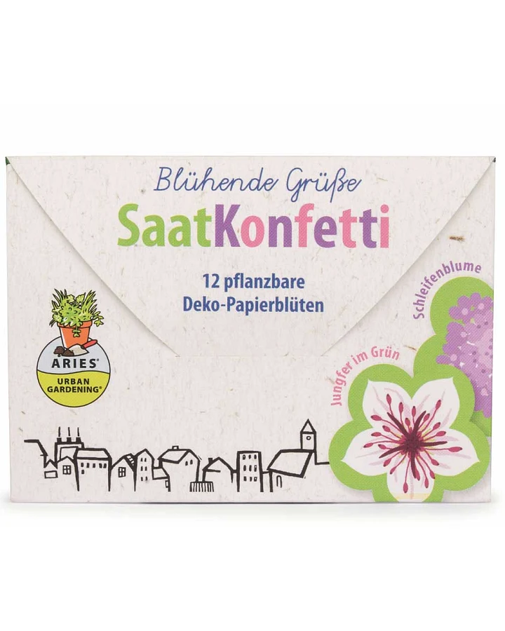 Aries - Saatkonfetti blühende Grüße