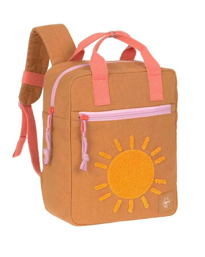 Lässig - Kindergartenrucksack "Sonne" karamell