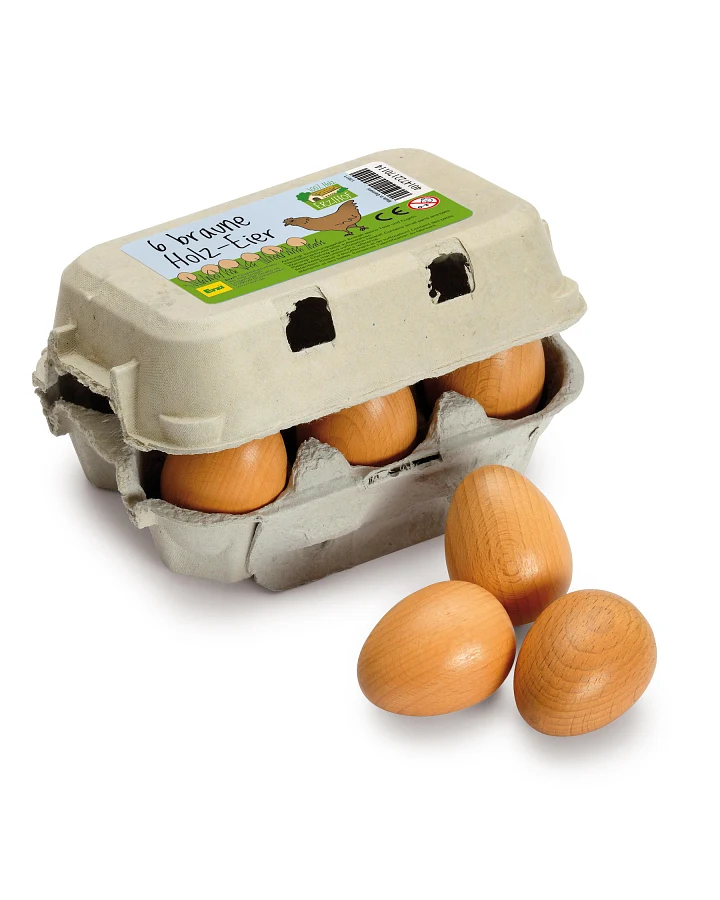 erzi - Eier, braun im Karton