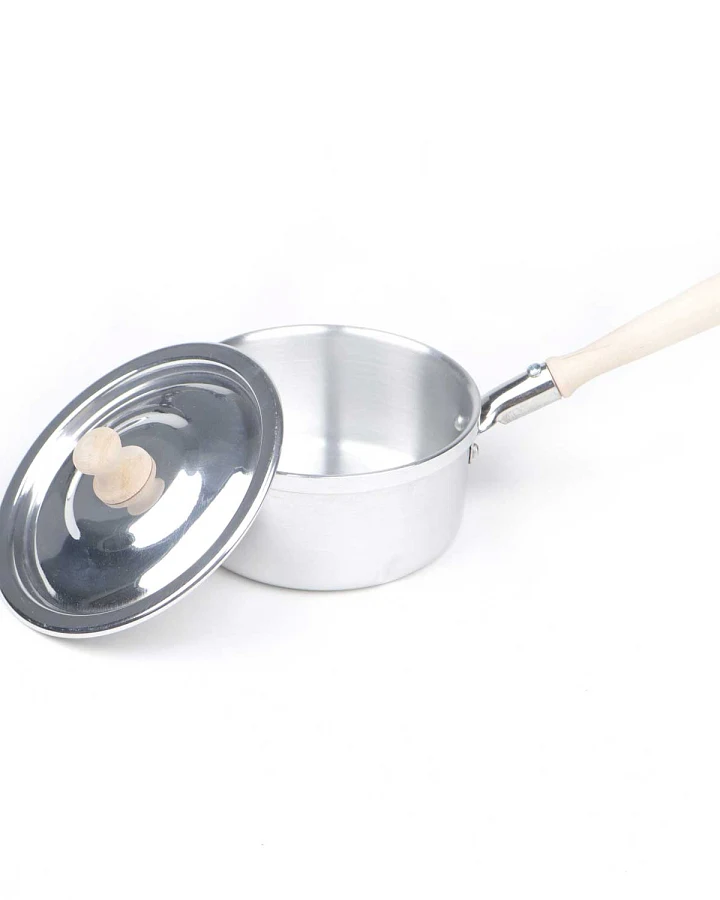 Glückskäfer - Stieltopf aus Aluminium mit Holzgriff