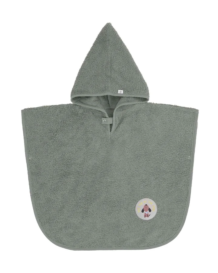Lässig - Frottee-Badeponcho khaki