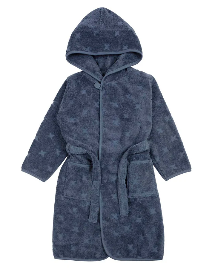Müsli by green Cotton - Kinder Bademantel denimblau