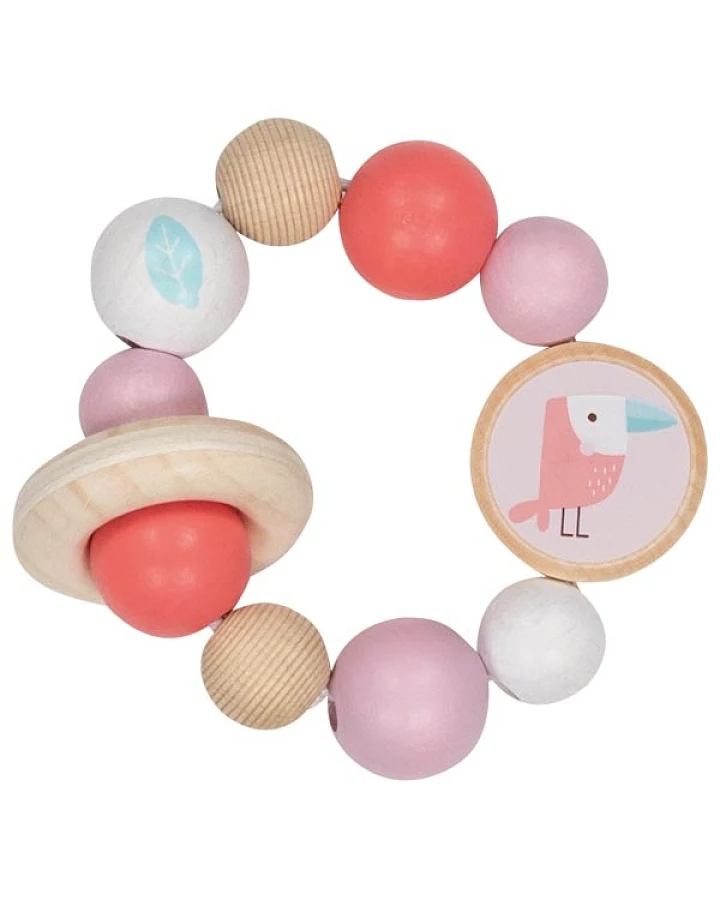 goki baby - Greifling Elastik-Ring " Papageientaucher"