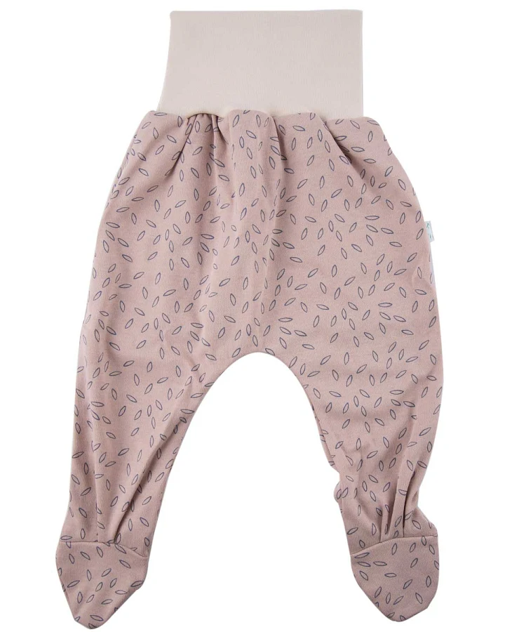 iobio - Strampelhose beige Blätter