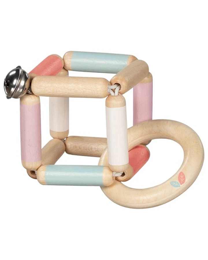 goki baby - Greifling Würfel elastisch rosa