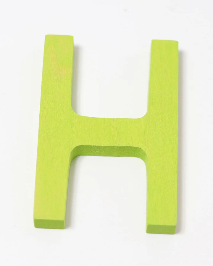 Grimms - Holzbuchstabe Schulschrift H