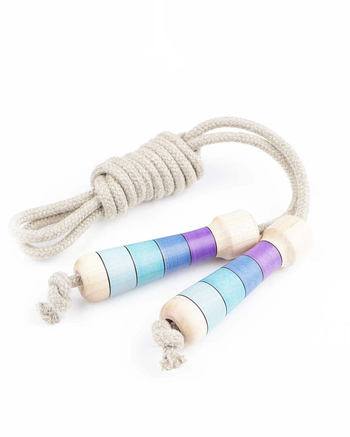 Mader - Springseil mit handgedrehten Griffen bunt lila