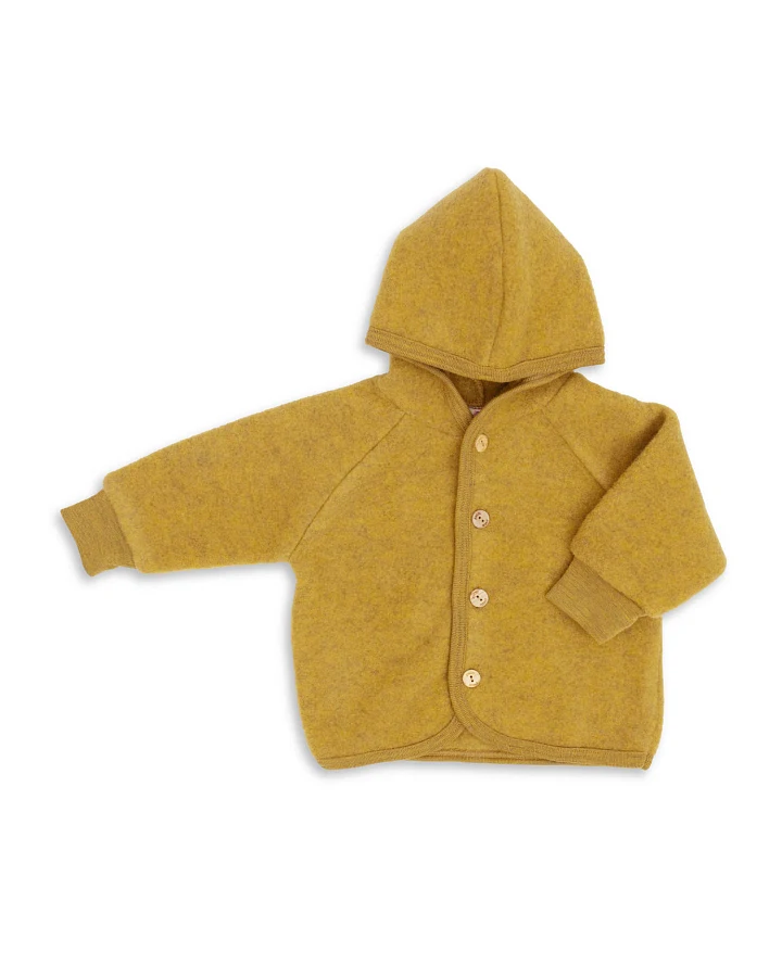 Produktseite: Engel - Wollfleece Jacke safran