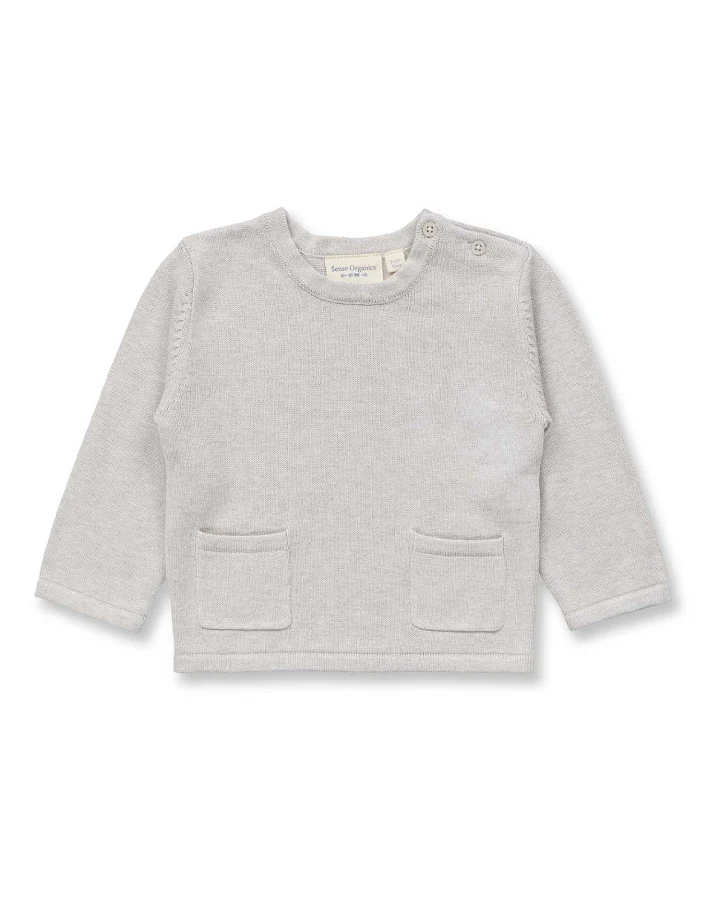 Sense Organics - Feinstrick-Pullover creme melange
