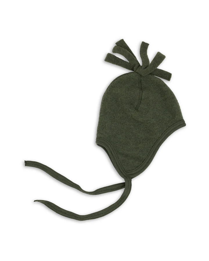 Engel - Wollfleece Mütze Baby schilf