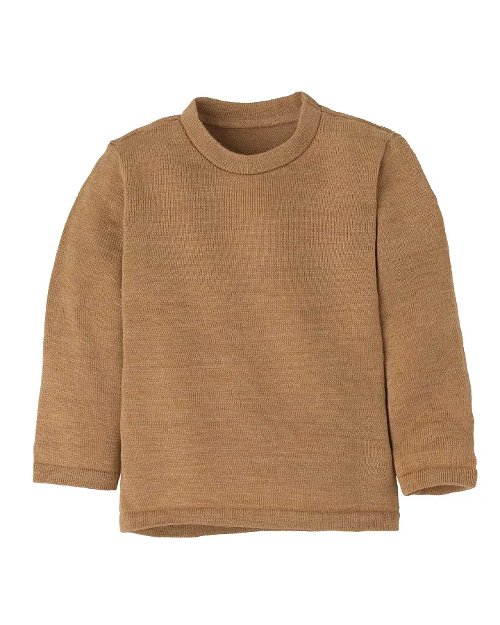 Produktseite: Disana - Strickpullover Merinowolle karamell