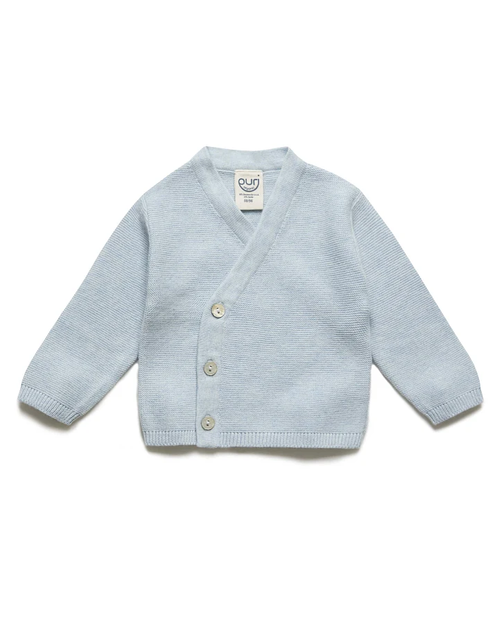 puri organic - Wickeljacke mit Seide hellblau